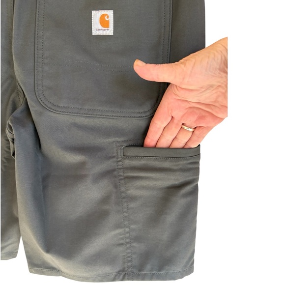 Carhartt Women's Rugged Flex loose-fit Cargo Shorts w/ Utility Pocket. Sz 8 NWT! - Picture 4 of 13